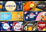do labor day flyer, poster, sale banner design